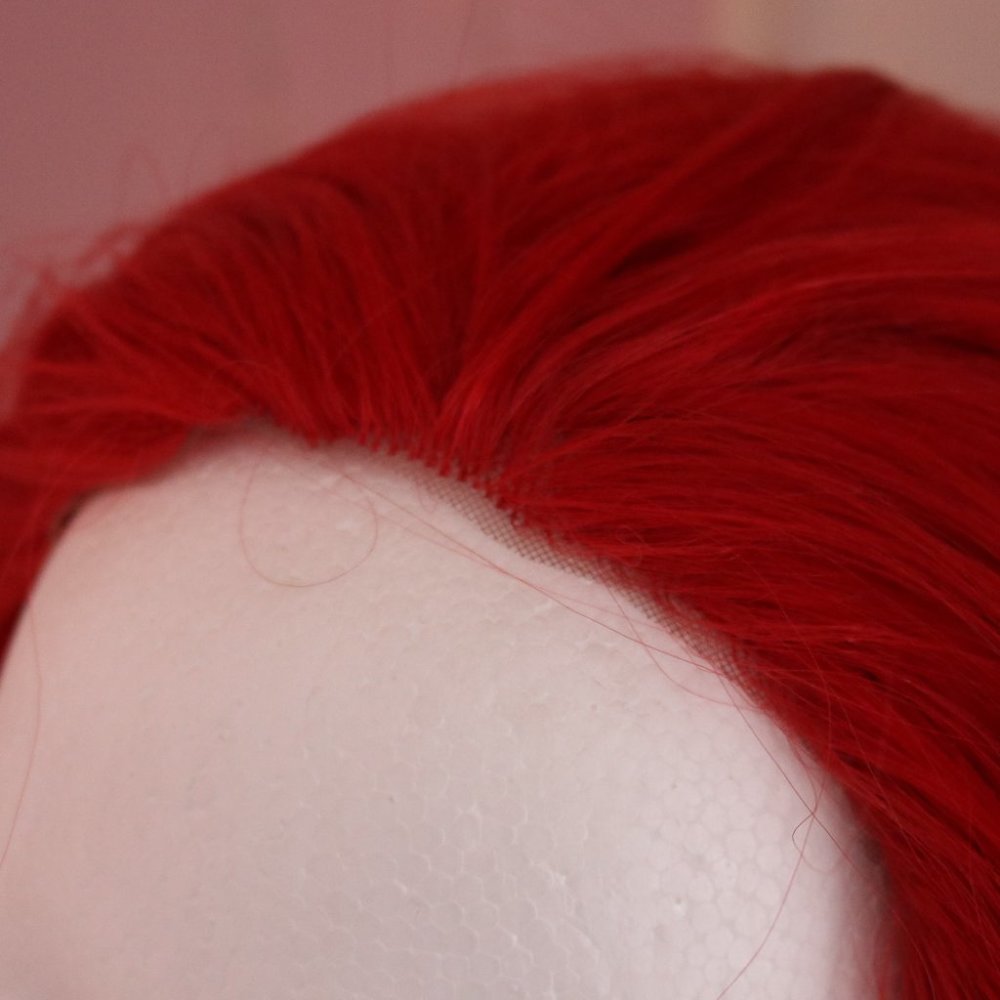Rockstar Wigs Prism Hair Red Layered Lace Front Wig - Picture 7 of 8